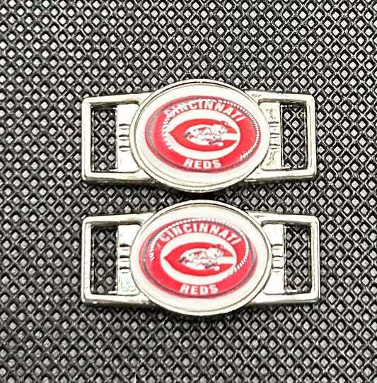 Cincinnati Reds Inspired Paracord/Shoelace Charms (Set of 2)