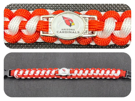 Arizona Cardinals Inspired Paracord/Survival Bracelet