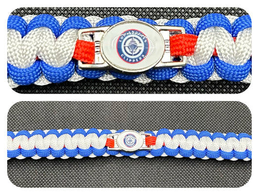 Los Angeles Clippers Inspired Paracord/Survival Bracelet