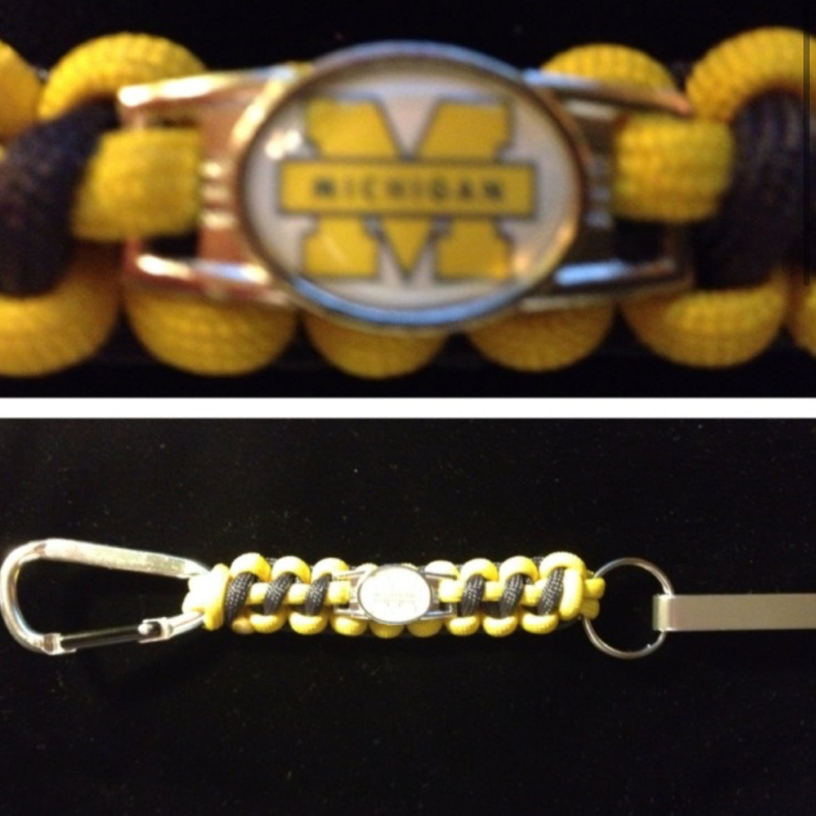 Michigan Inspired Paracord/Survival Keychain