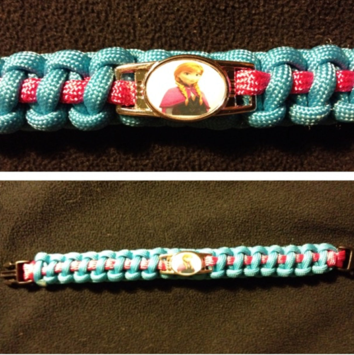 Frozen Inspired Paracord/Survival Bracelet