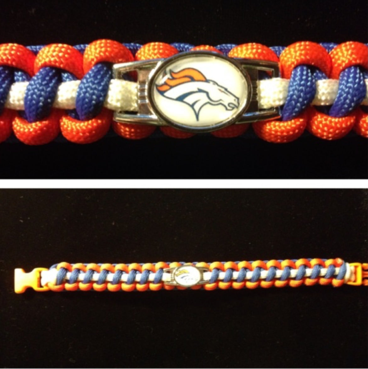 Denver Broncos Inspired Paracord/Survival Bracelet