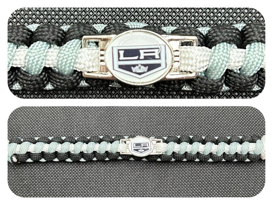 Los Angeles Kings Inspired Paracord/Survival Bracelet