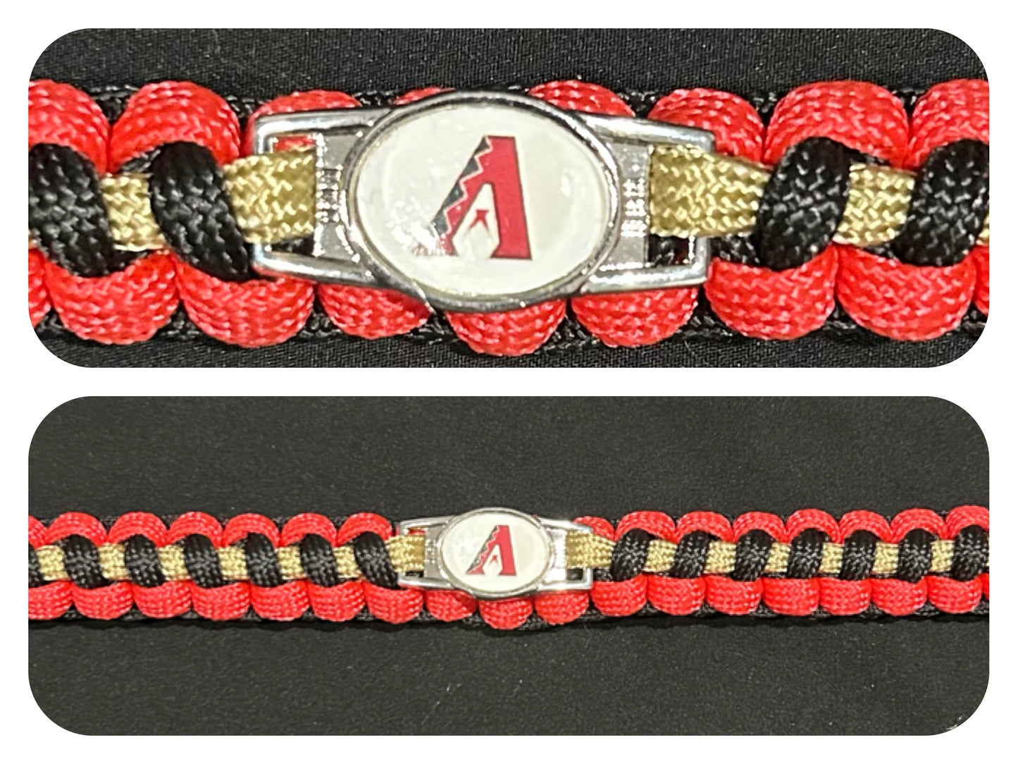 Arizona Diamondbacks Inspired Paracord/Survival Bracelet