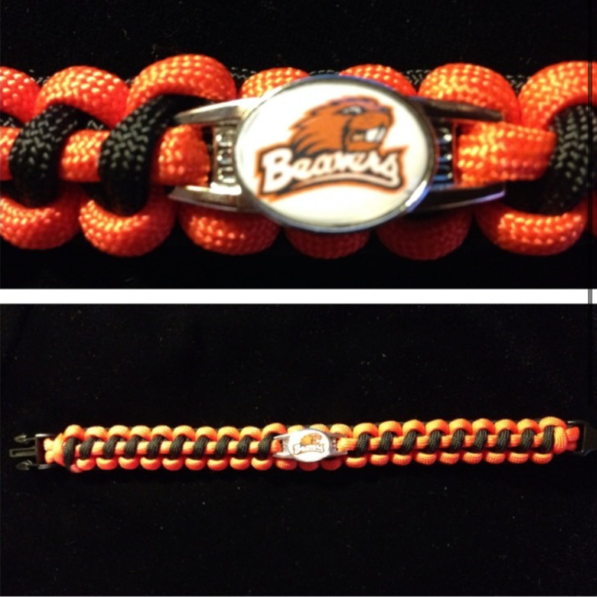 OSU Beavers Inspired Paracord/Survival Bracelet