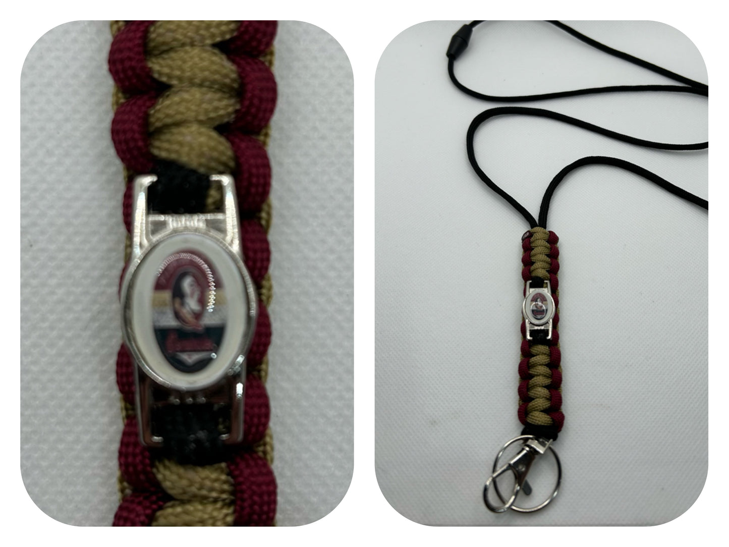 Florida State Seminoles Inspired Paracord/Survival Lanyard