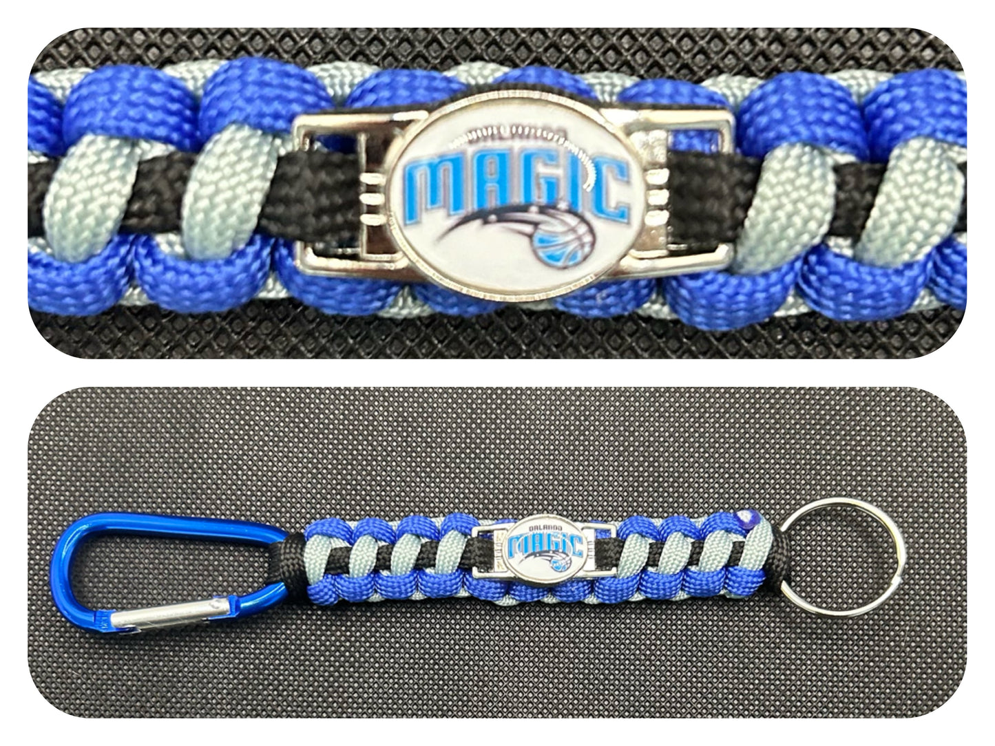 Orlando Magic Inspired Paracord/Survival Keychain